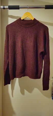 CkH Strickpullover, bordeaux mit Glitzer, Gr. XS, neuwertig