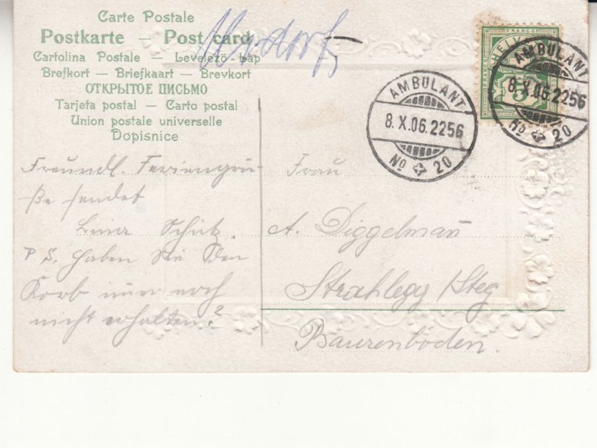 Cartoline postali: Zürich Bahnhofstrasse Markt 1906 – Usato da Bürglen TG venduto da StampGraf 1