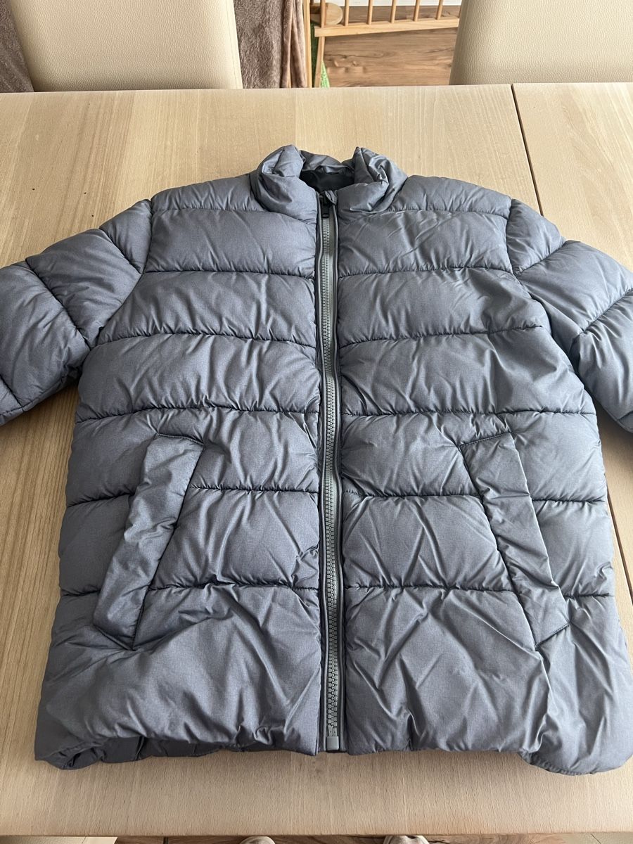 Giacche: Warme Herren-Steppjacke wattiert Gr. M 48/50 hellgrau – Usato da Dottikon venduto da Eyota2012 1
