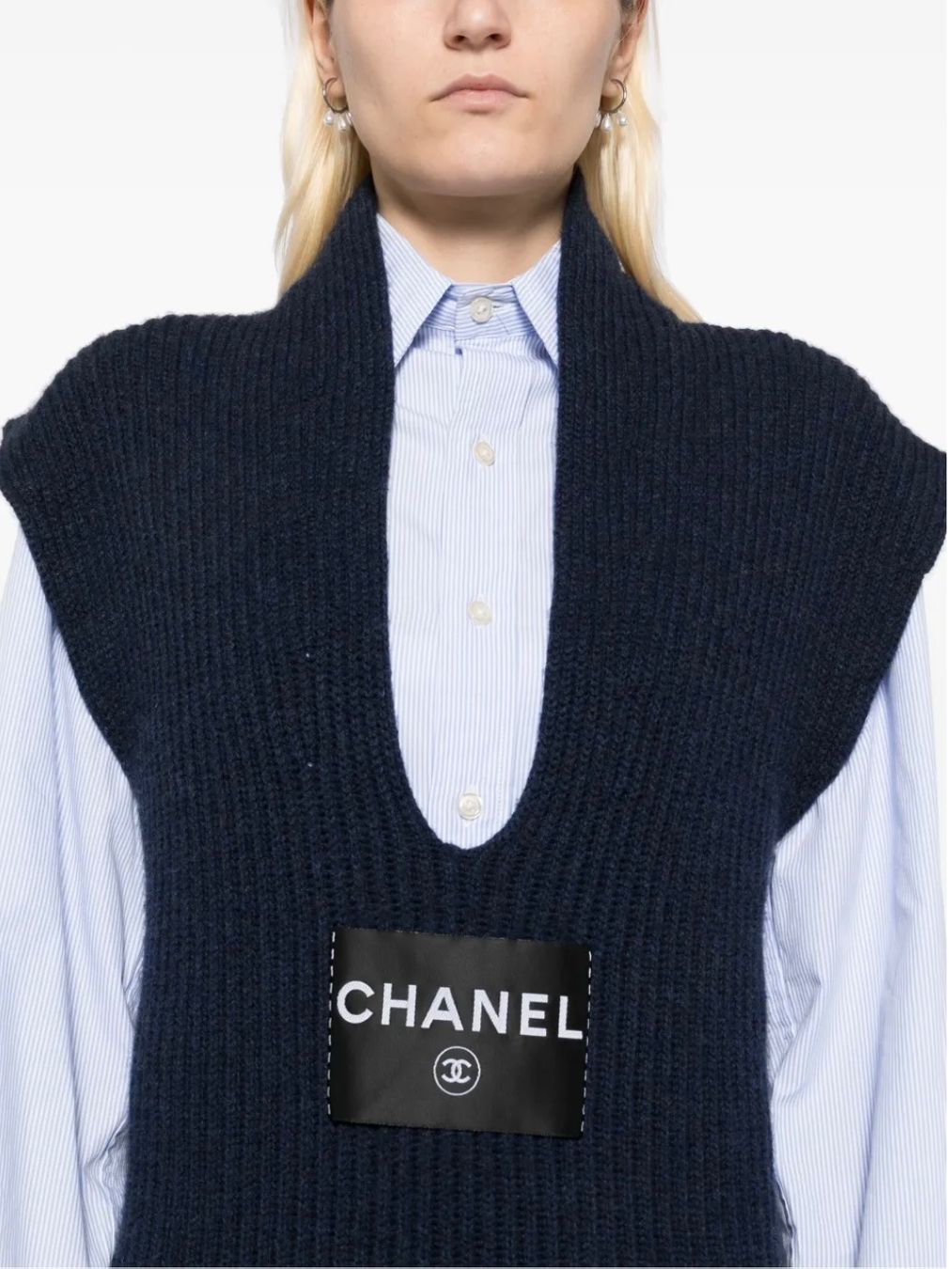 Chanel Vestiti: Chanel 2008 Strickkleid mit Logo, Gr.38 – Usato da Zürich venduto da NNK28 3