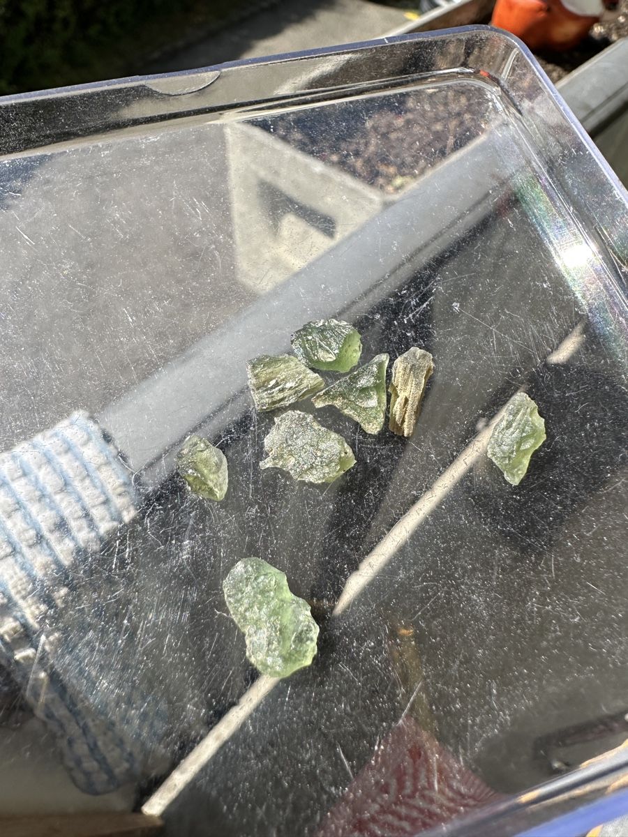 Edelsteine: Mini Moldavite 8Stk./2,2g – Neu (gemäss Beschreibung) aus Jona von Moldavitsammler