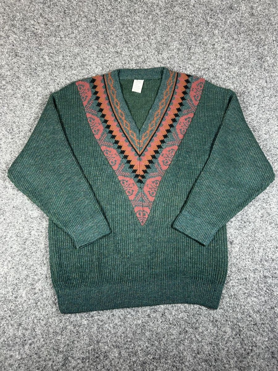 Pullover & Sweatshirts: 1980 v-neck knit Medium Large men  – Neu (gemäss Beschreibung) aus La Sagne NE von Matlasape