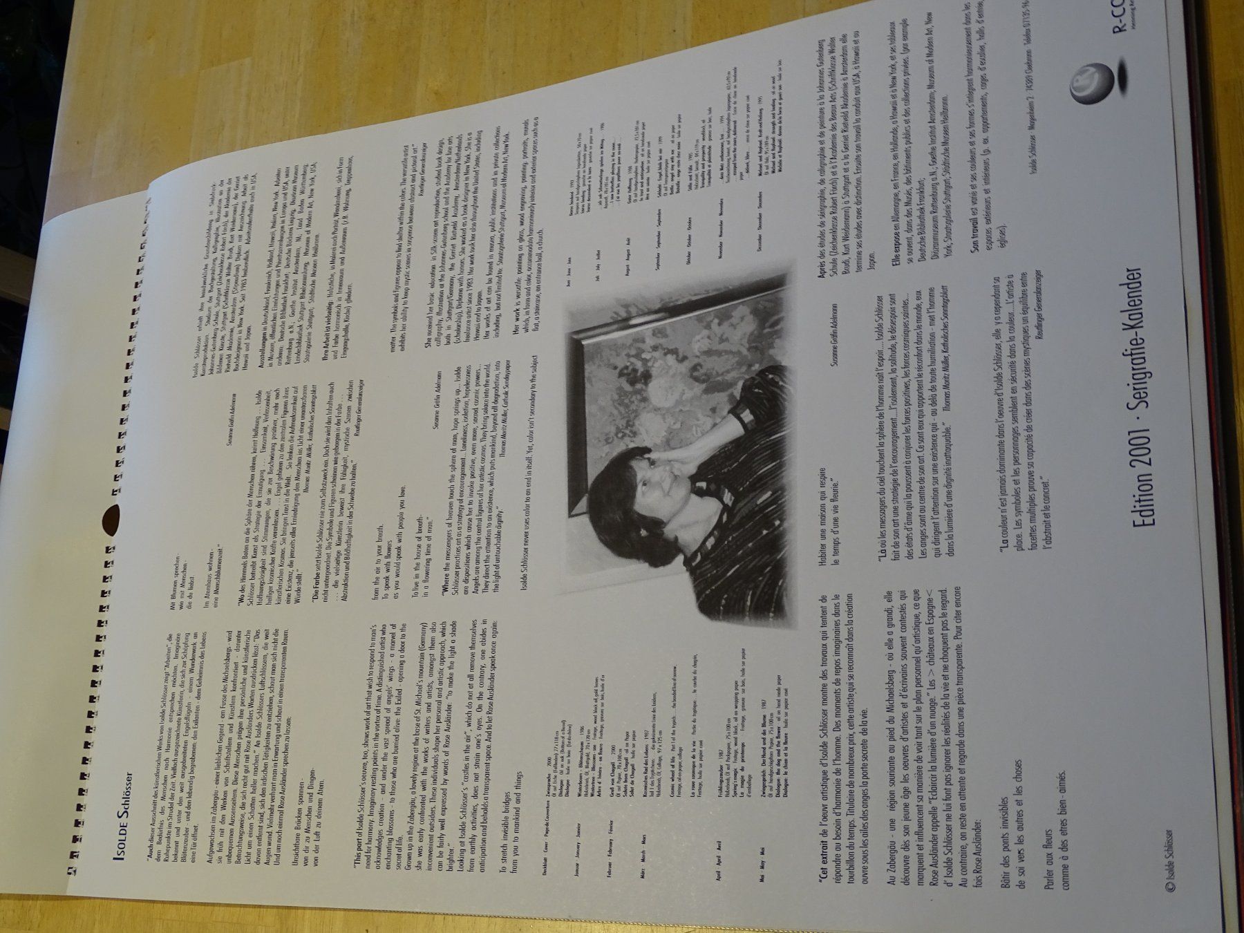 Grafica & Litografie: Sericol Serigraphie Kalender 2001 Isolde Schlösser – Nuovo (secondo la descrizione) da Wohlen AG venduto da Bricktoys 7