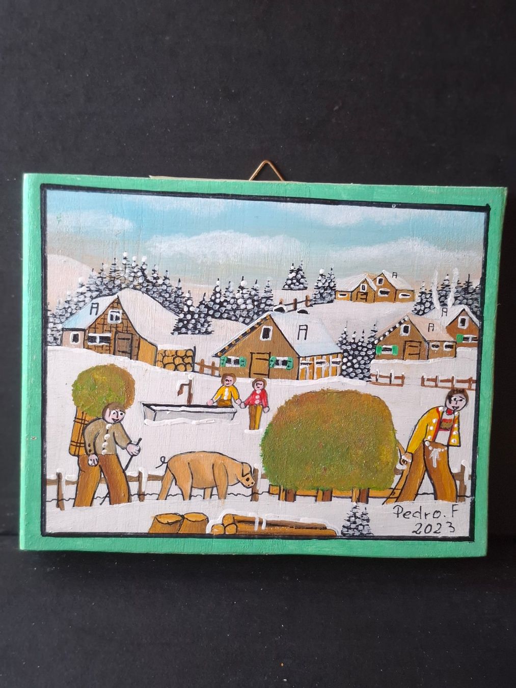 Tableaux: Winter Bauernmaleri Bild ** 36 – D'occasion à Zürich par Soragno50