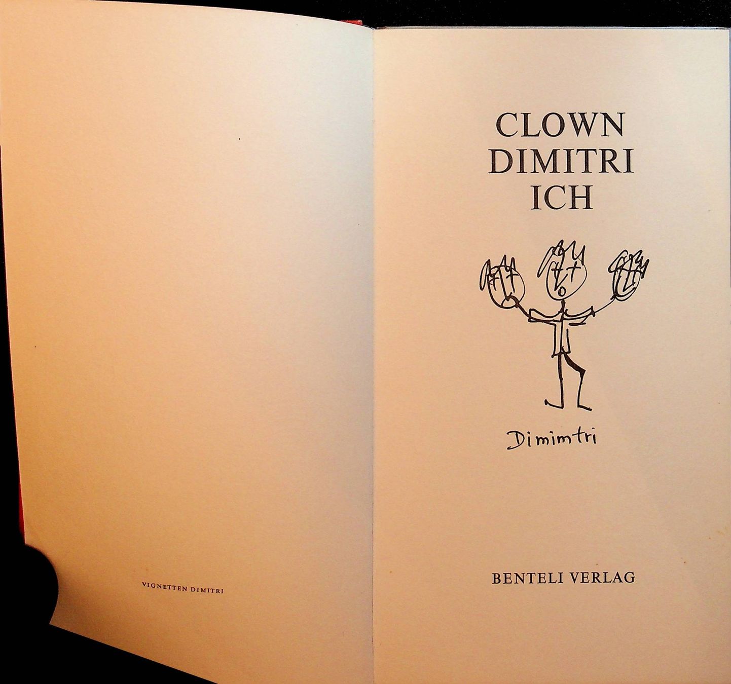 Libri: Clown Dimitri  Ich  Benteli Verlag 1970 – Usato da Reitnau venduto da Zaomir 2