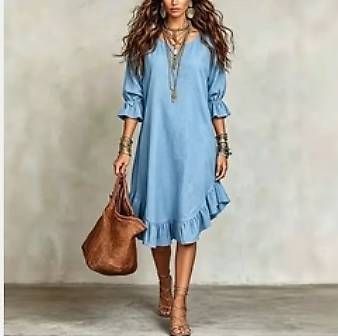 Vestiti: Kleid hellblau S / M – Nuovo e nell'imballaggio originale da Rothenbrunnen venduto da Kunz.Mirjam
