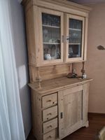 Buffet Schrank Kiefer Holz Vitrine mit Schubladen guter Zust