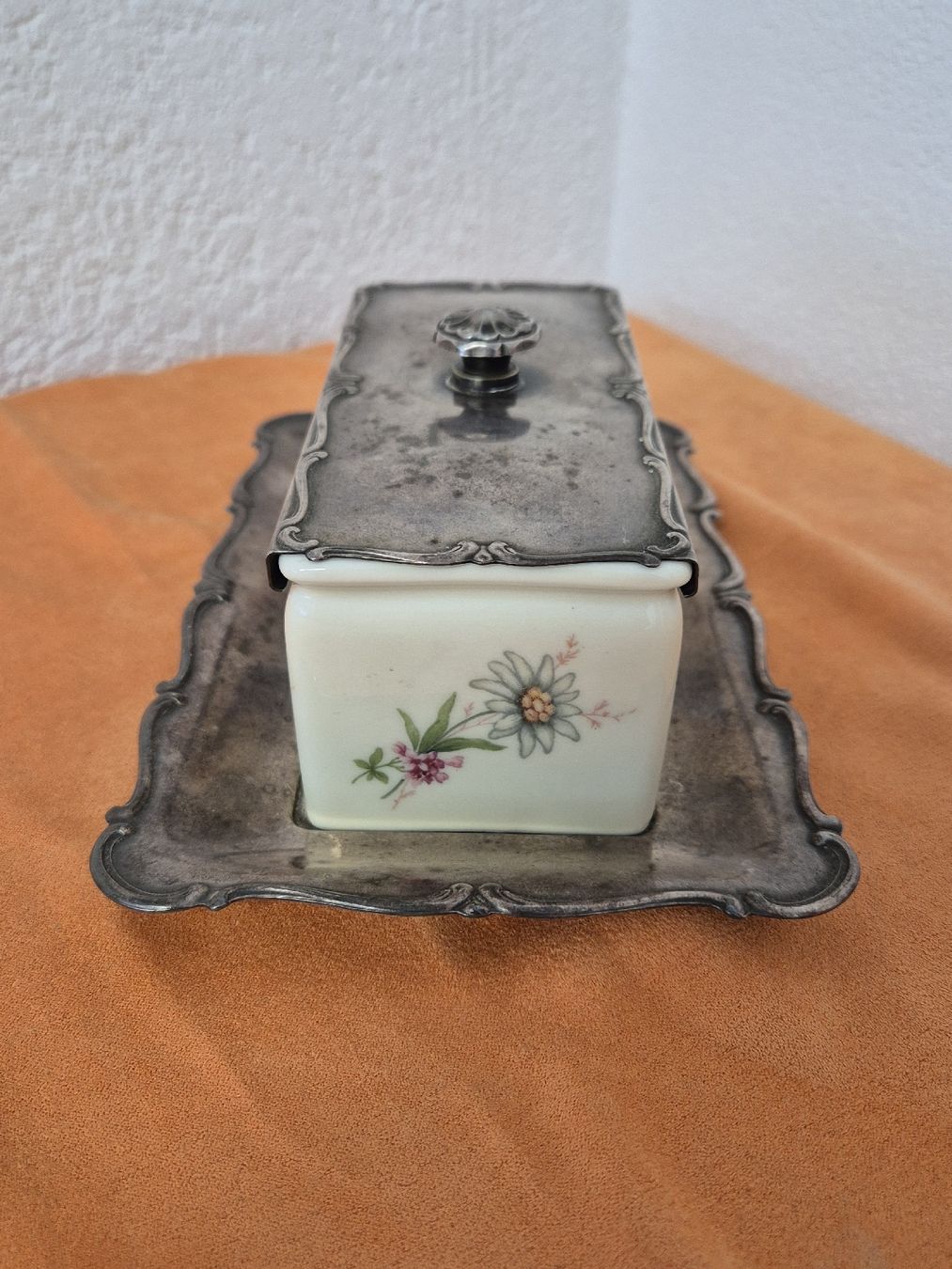 Rosenthal Zuccheriere: Wellner Rosenthal Marmeladen Schale/Dose versilbert, antik – Usato da Basel venduto da vintage.watches 1