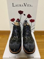 Laura Vita Lederstiefeletten Gr. 39 Blau NEU