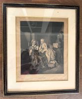 Trois gravures anciennes - 1 avec cadre+verre de protection
