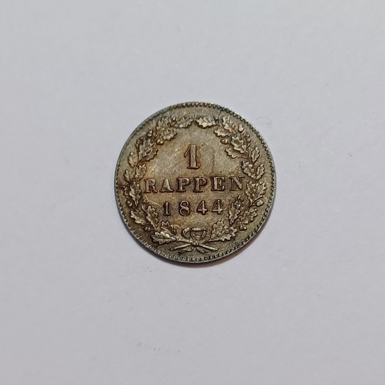 Tutti le monete: 1 Rappen 1844 Zürich – Usato da Pfäffikon ZH venduto da Schweizer_Muenzen