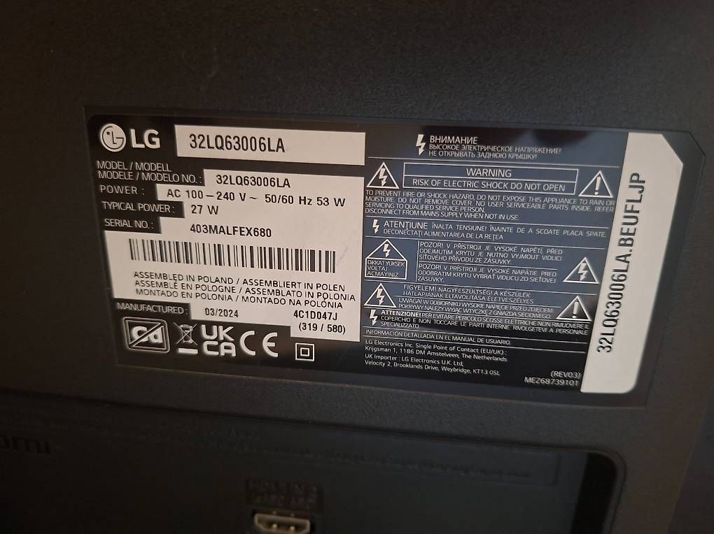 LG Televisori: LG Smart TV 32 Zoll – Usato da Lyss venduto da toe_68qb 2
