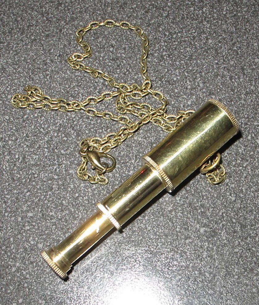 Binocoli: Steampunk Fernrohr Fernglas mit Kette – Nuovo (secondo la descrizione) da Schwanden GL venduto da UHRKNALL 2