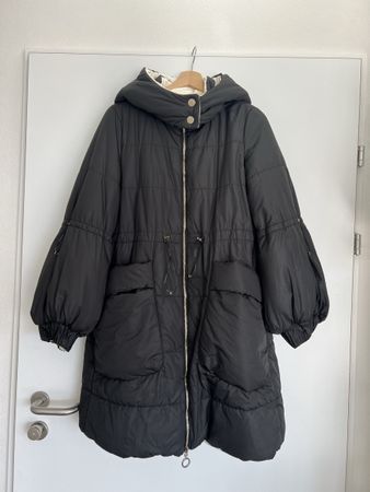 Doudoune réversible noire et beige, taille S