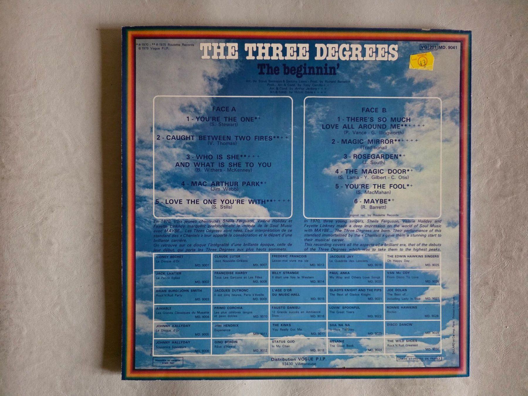 Dischi in vinile: LP - The Three Degrees - The Beginnin - 1975 - Grünes Vinyl – Usato da Walterswil BE venduto da Lonitti 3