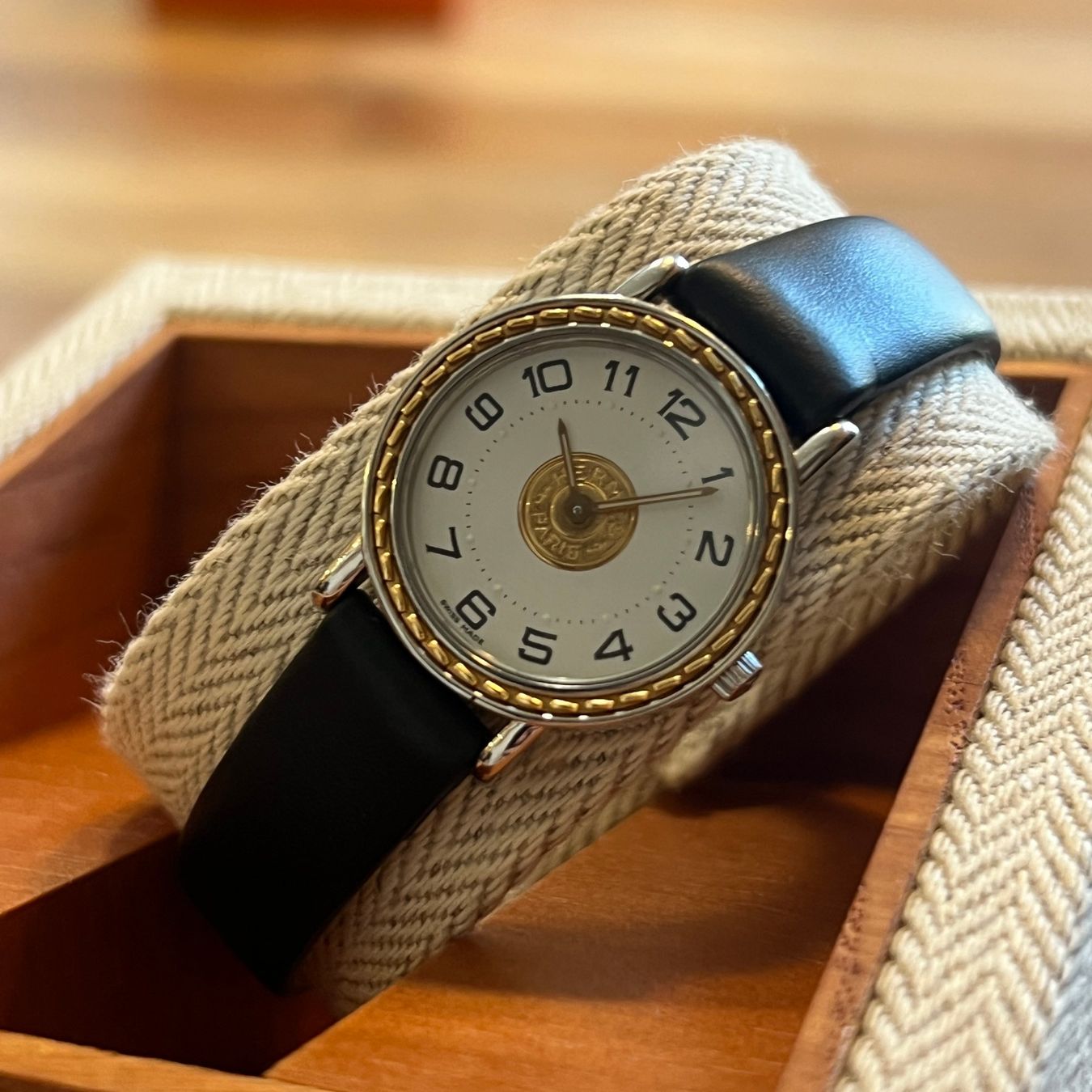 Hermès Orologi: Hermès Sellier Vintage Quartz Full Set SE4.220 – Usato da Carouge GE venduto da Watchaser 8