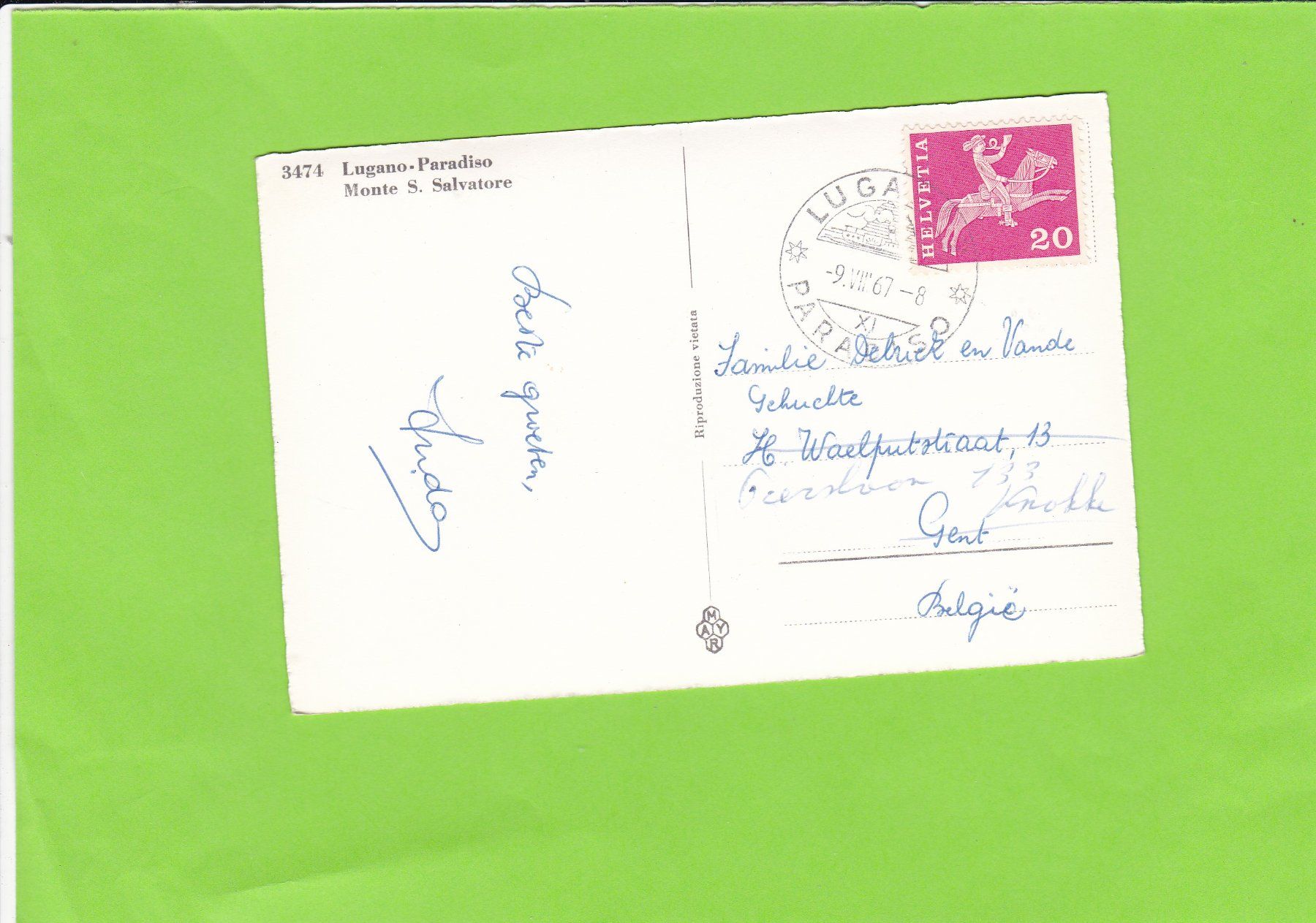 Cartes postales: Lugano-Paradiso – D'occasion à St. Peterzell par neckertal 1