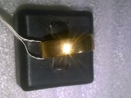 RING EDELSTHAL  316L,,,,,VERGOLDET,,GLANZIG