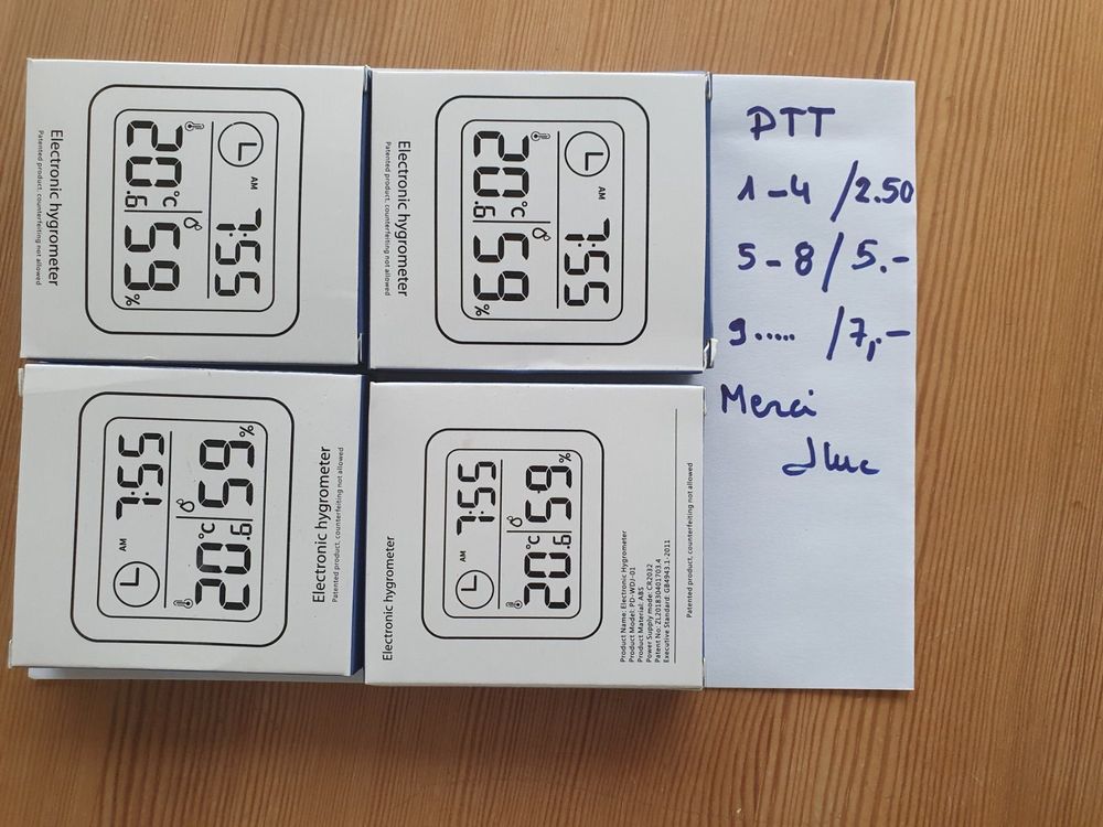 Digitales Thermometer Und Hygrometer, Elektronische Produktbild-Vorschau 5