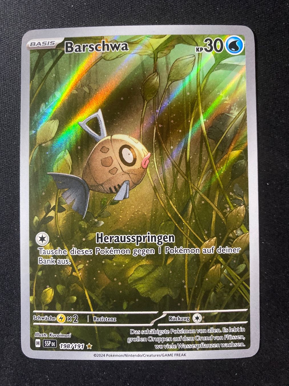 Pokémon Carte collezionabili: Barschwa 198 - Feebas - Surging Sparks - DE – Nuovo (secondo la descrizione) da Hausen AG venduto da Shrade