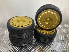 Kompletträder RC Modell 1:10 «Devil RA gold» 26mm NEU!