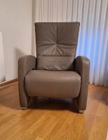 Himolla Elektronischer Relaxsessel Leder Grau