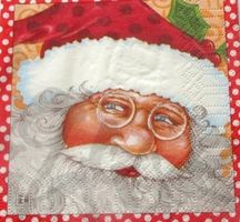 Serviette twas santa 25x25 (w247) 2Stk.