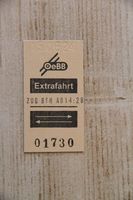 OeBB Bahnbillett, Extrafahrt, Edmondson Billett