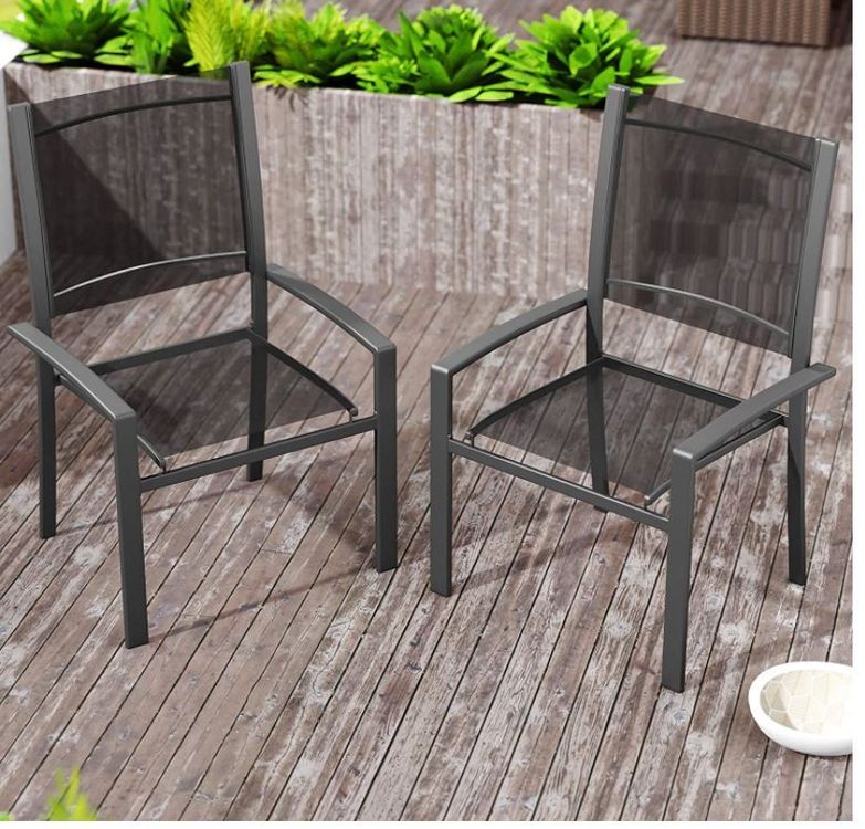 Gartenstuhl 2er Set Hochlehner aus Metal Kaufen auf Ricardo