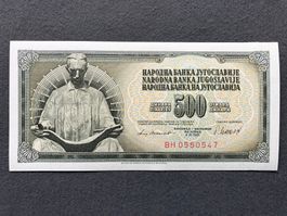 Belgrad 1981 - Jugoslawien - 500 Dinara UNC - TESLA