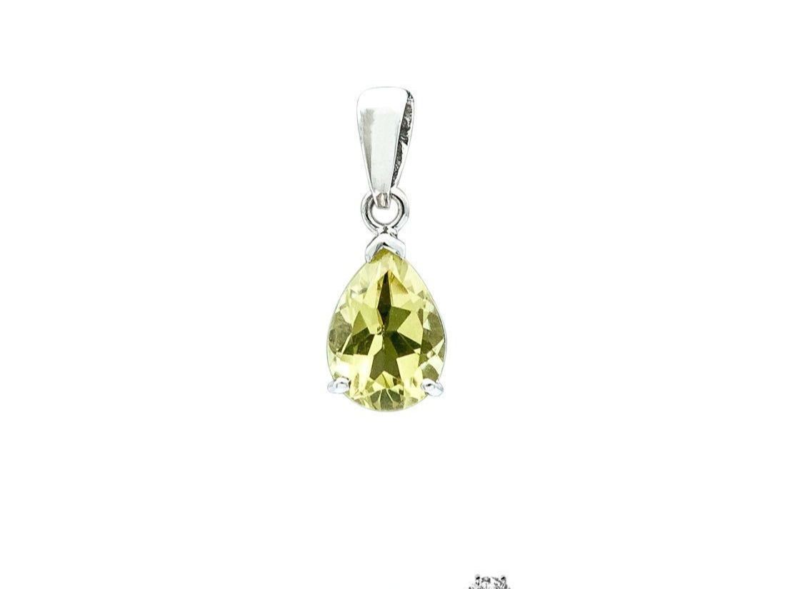 Ciondoli: Lemon Quartz Anhänger 7x10mm – Nuovo e nell'imballaggio originale da Zürich venduto da GOS08 1