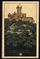 Künstler-AK Baden, Schloss Schartenfels