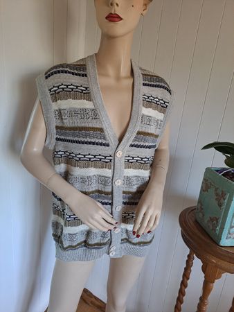 CASUALLAND 90s Vintage Gilet Weste Strickweste Corgi XL 52