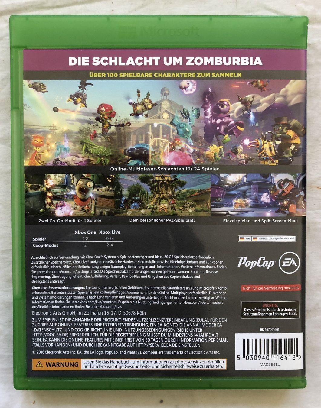 Spiele: XBOX ONE - PLANTS VS. ZOMBIES - Golden Warfare 2 – Gebraucht aus Schaffhausen von durruti 2