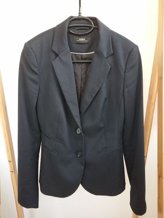 Damen Blazer MEXX Gr. 34 XS Schwarz fein gestreift
