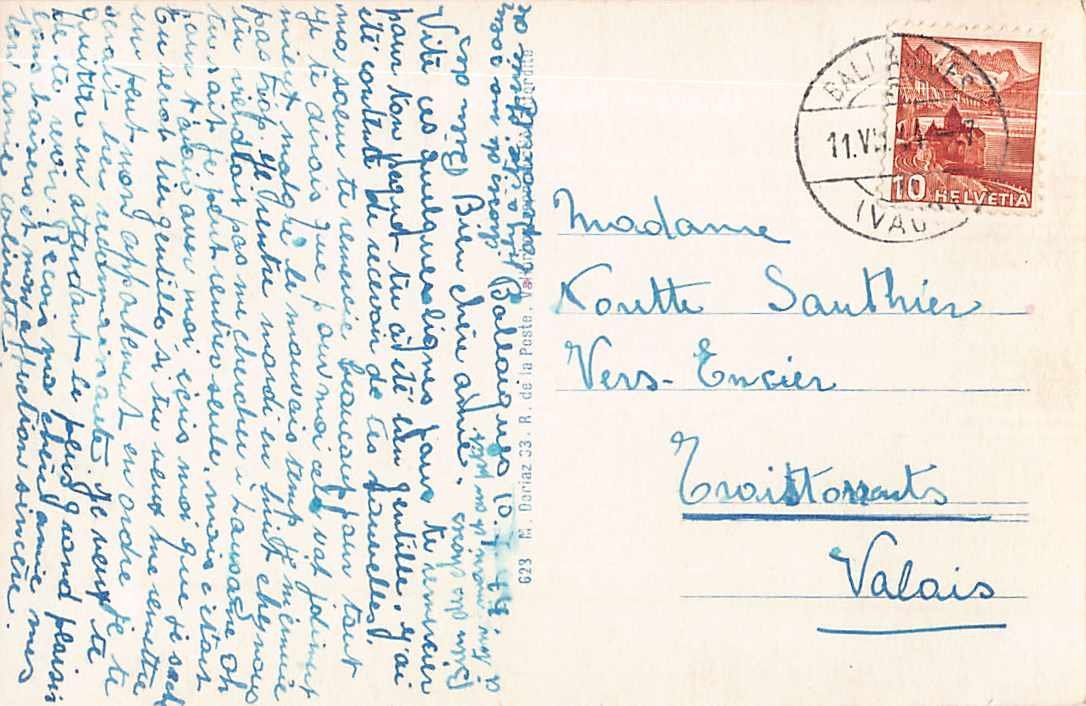 Cartoline postali: Souvenir de BALLAIGUES 1944 – Usato da Winterthur venduto da SchatzchischtliWinti 1