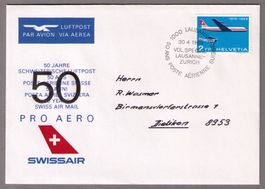 1969_465_50 Jahre FLUGPOST_SWISSAIR_30.4.69_SONDERFLUG !