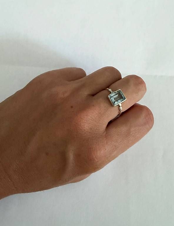 Ringe: Ring mit Blautopas - 925 Silber – Gebraucht aus Basel von nashylicious 2