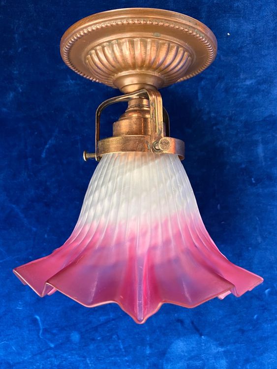 Spannende Lampenschirm Glas Antik Jugendstil Bild
