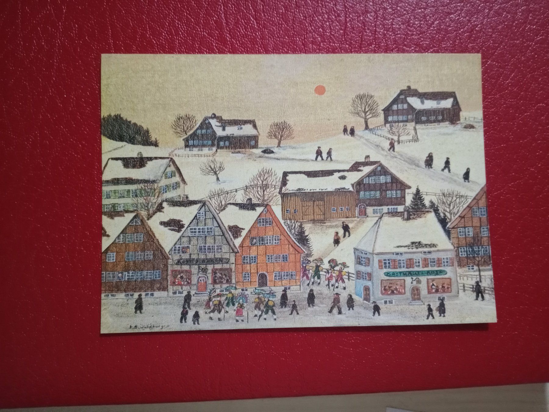 Ansichtskarten: AK Bauernmalerei Waldburger alter Silvester 1980 – Gebraucht aus Küttigen von Melisch1000