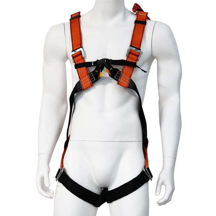 SET 3in1 Absturzsicherung 2 Punkt Auffanggurt inkl. Falldämpfer 1,8m + Handschuh