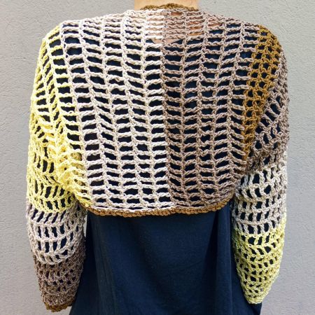 Gehäckeltes Bolero Grösse XS