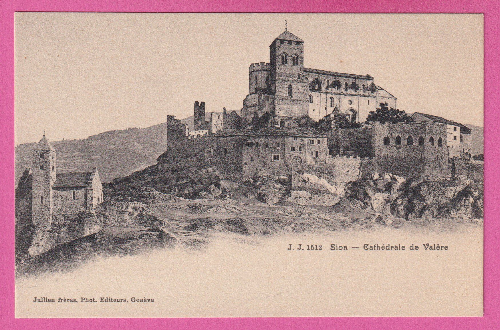 Ansichtskarten: Sion Chatédrale de Valère – Gebraucht aus Einsiedeln von dillie
