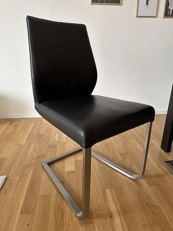Pfister Stühle: Freischwinger-Stühle aus Echtleder – Gebraucht aus Auenstein von SaaRi206