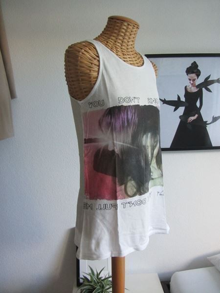 Top: Weisses Top mit Print - XS – Usato da Zürich venduto da Diazaio 2