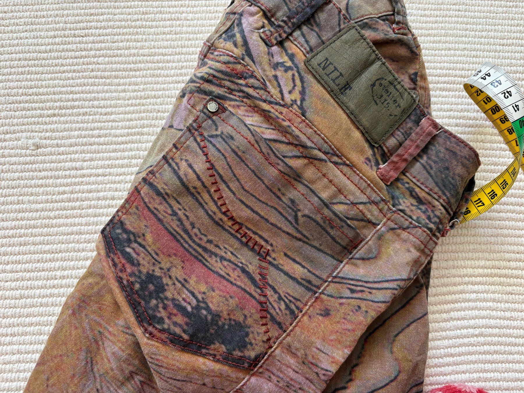 Nile Jeans: Nile Jeans bunt Muster Print XS – Usato da Hombrechtikon venduto da star8888 5