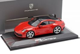 PORSCHE 911 (992) Carrera 2 2019 indischrot 1:43 Minichamps