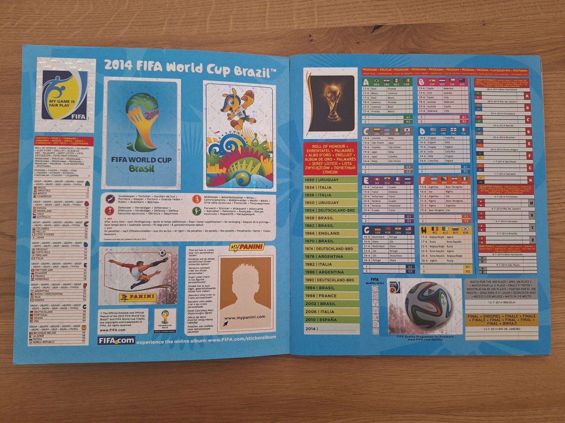 Panini Alben: PANINI WORLD CUP 2014 – Gebraucht aus St. Gallen von Matrix023 1