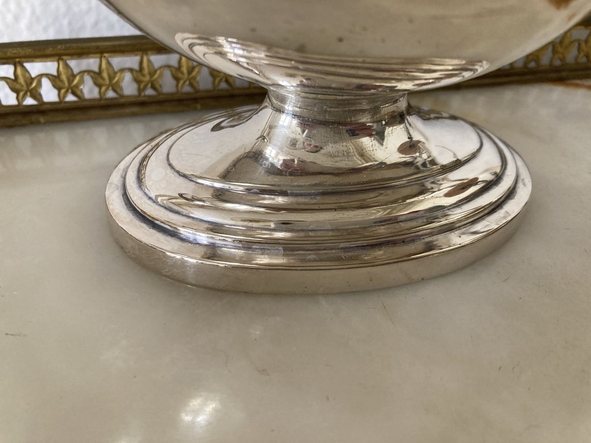 Schalen: Edle Sauciere versilbert alt, sehr elegante Form – Gebraucht aus Zürich von kostbares 1