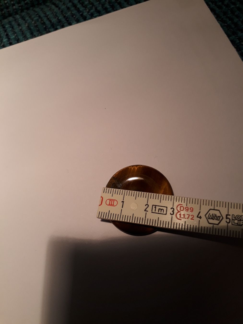 Minerali & Pietre curative: Tigerauge Pi-Ring oder Donut – Nuovo e nell'imballaggio originale da Zürich venduto da Gillheri 1